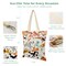 Wrapables Zippered Canvas Tote Bag, Reusable Grocery Shopping Bag, Dogs